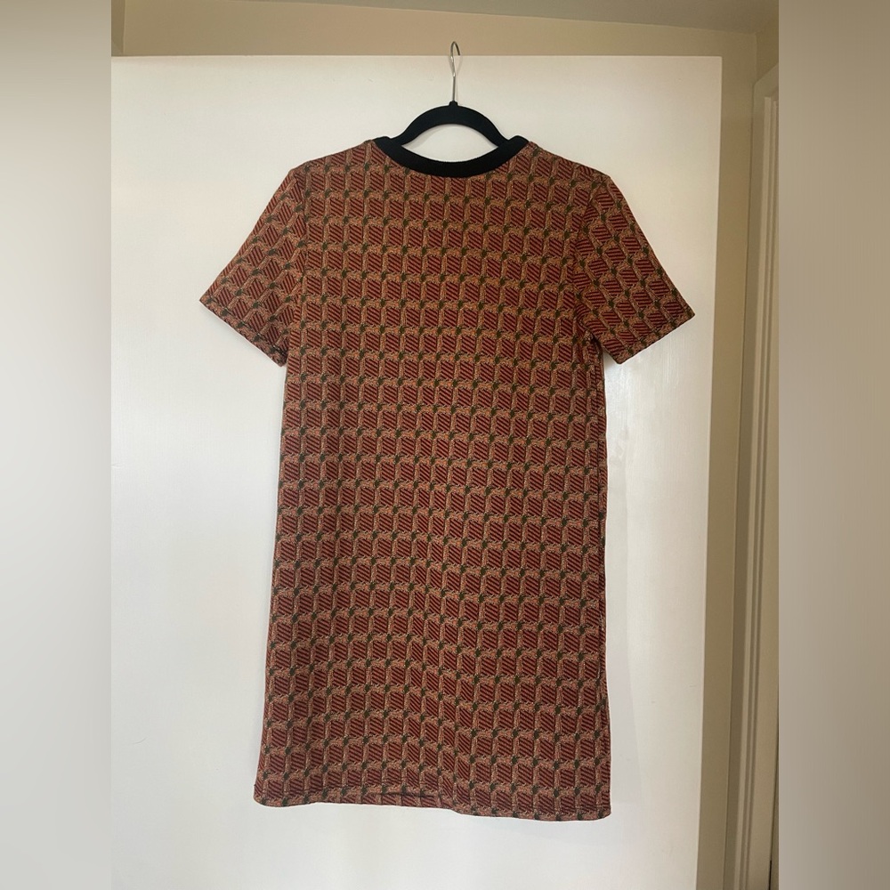 Zara Trafaluc Jacquard Ringer T-shirt Dress